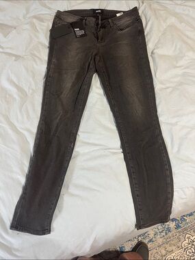 PAIGE Women's Faded Black Skinny Jeans